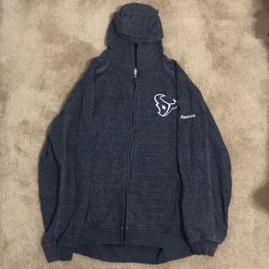 Men’s Houston Texan’s Reebok Zip Up Sweater